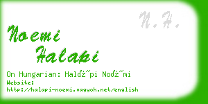 noemi halapi business card